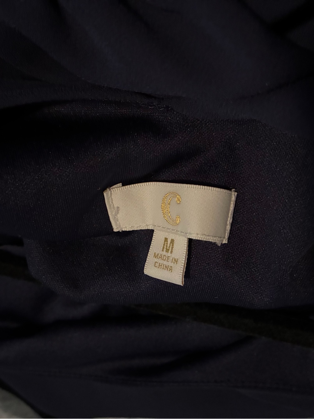 C Navy Mini Dress with Red Waistband - Picture 2 of 3